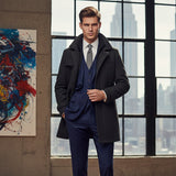 The Danforth Men’s Waterproof Casual Long Jacket with Adjustable Cuffs