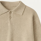 The Four Seasons Men’s Cashmere Buttoned Polo Knit Sweater