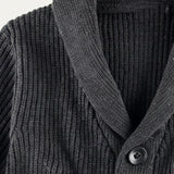 The Venezia Men’s Shawl Collar Chunky Knit Cardigan