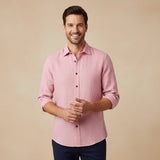 The Zurich Vintage Long Sleeve Linen Shirt for Men
